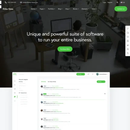 SaaS Agency Website Design with Free VPS Web Hosting