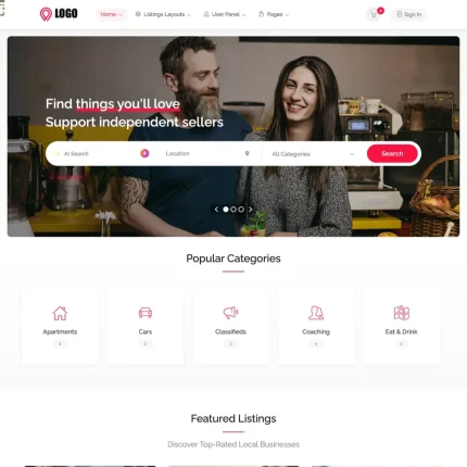 Online Directory Website Design with Free VPS Web Hosting