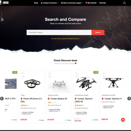 Price Comparison Website Design with Free VPS Web Hosting