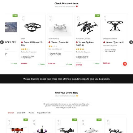Price Comparison Website Design with Free VPS Web Hosting