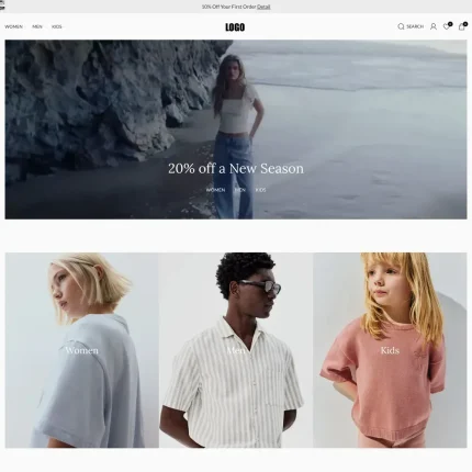 Fashion Boutique Website Design with Free VPS Web Hosting