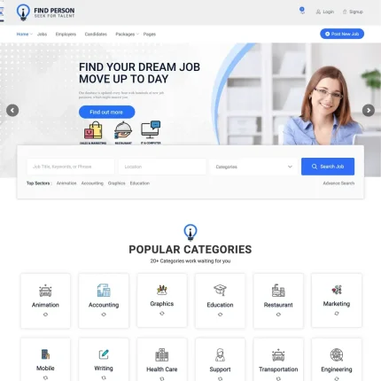 Find Job Website Design with Free VPS Web Hosting
