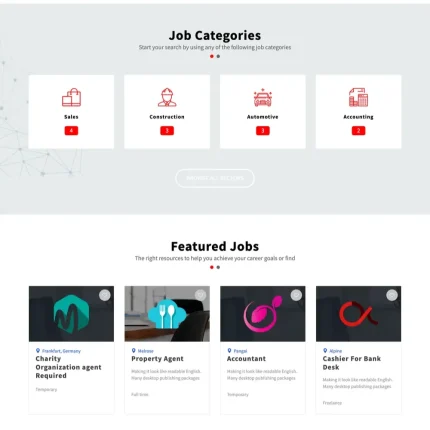 Job Board Website Design with Free VPS Web Hosting