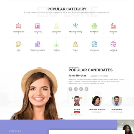 Online Jobs Website Design for Sale with Free VPS Web Hosting