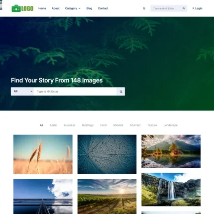 Photo Marketplace Website Design with Free VPS Web Hosting