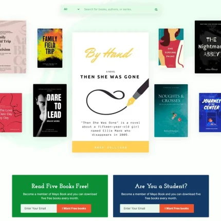 eBook Marketplace Website Design with Free VPS Web Hosting
